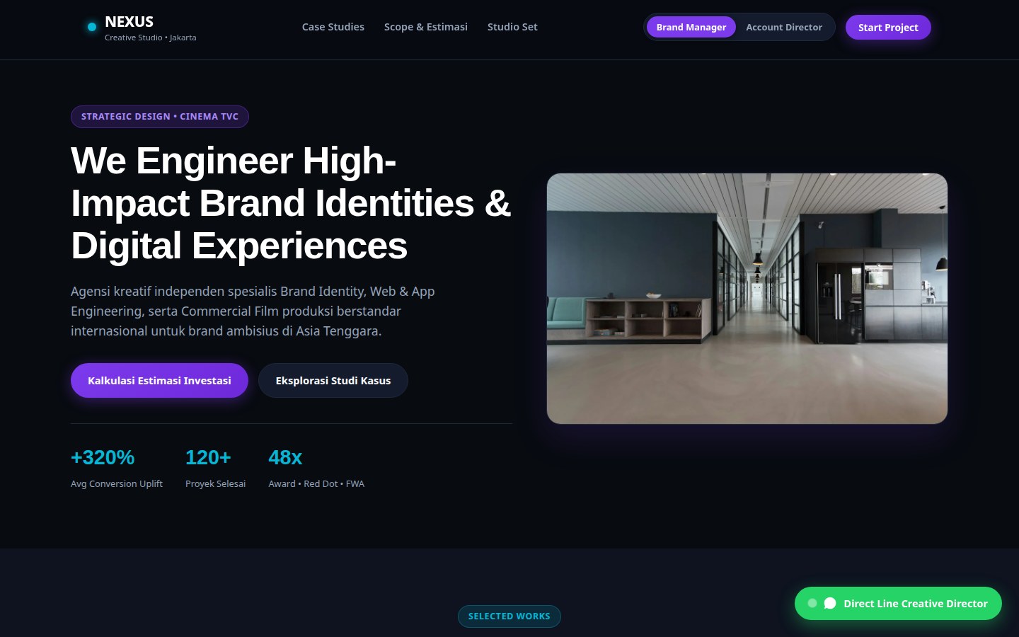 NEXUS Creative Studio: Portofolio studio kreatif