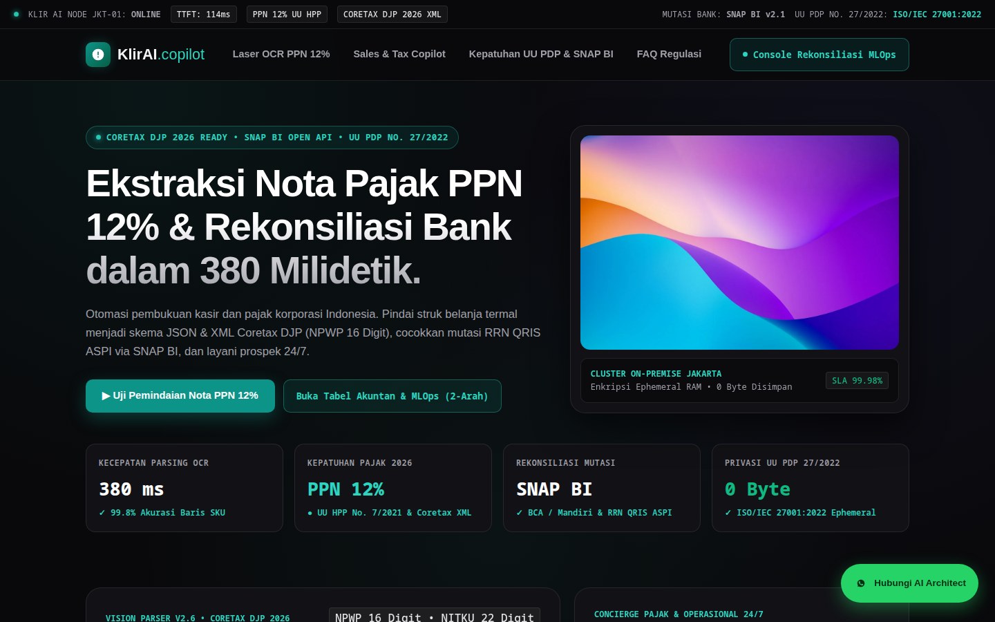 KlirAI Copilot: Pembacaan nota pajak