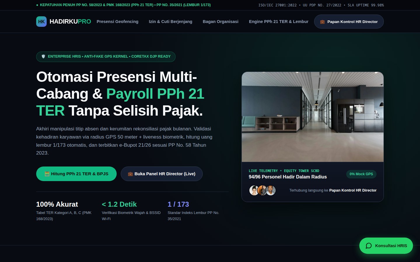 HadirKu Pro: Absensi, payroll, geofencing