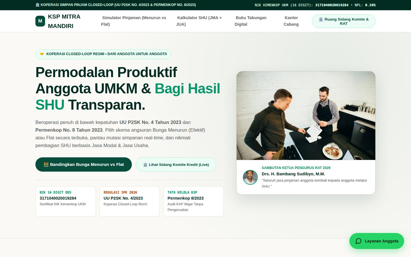KSP Mitra Mandiri: Simpanan & pinjaman anggota