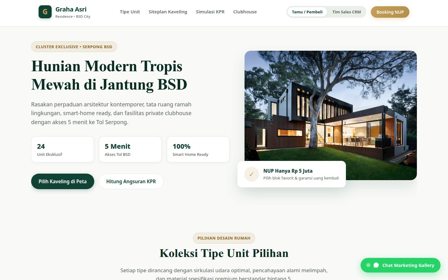 Graha Asri Residence: Katalog & tur properti